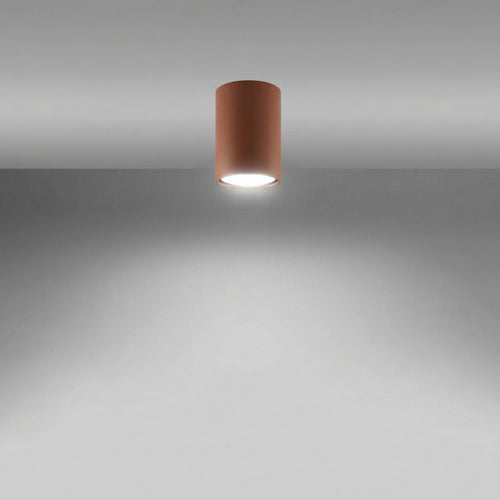 Sollux Lighting Plafondlamp LAGOS 10 rode oker - 6x6x10cm