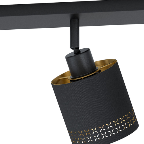 EGLO spot Esteperra - e27 - 57,5 cm - zwart/goud