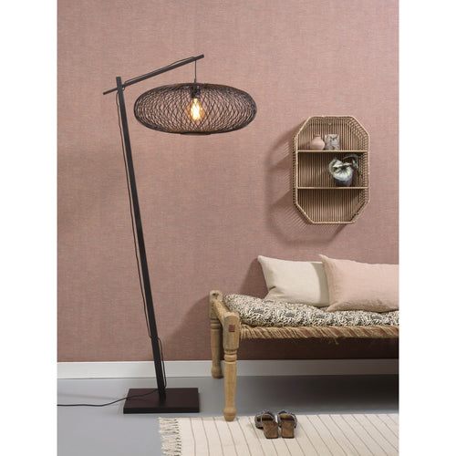GOOD&MOJO vloerlamp Cango - zwart - Ø60cm