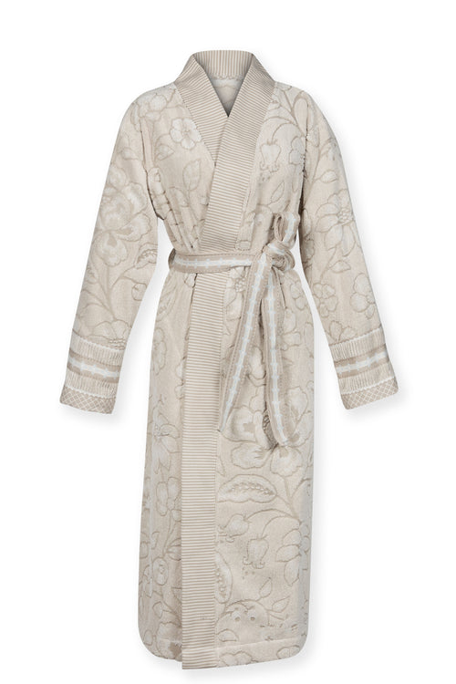 Pip Studio Badjas Jasmin Jacquard - S - Zand