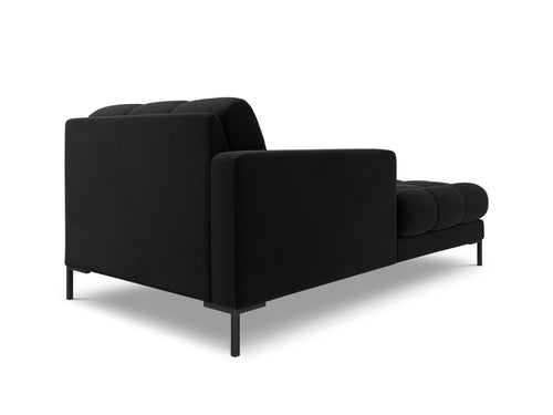 Cosmopolitan Design linker meridiaan Bali flueel, zwart - 185x102x75cm