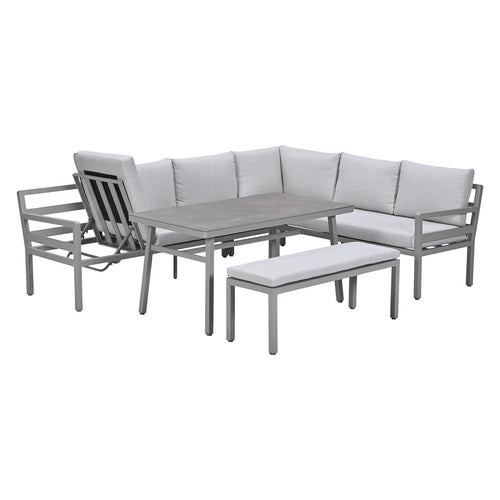 Garden Impressions lounge dining set Markus 4-delig - taupe