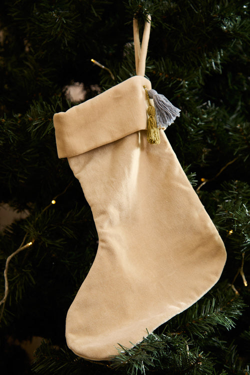 Calma House Kerstornament Velour - Ecru - 40x33