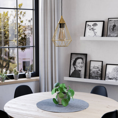 EGLO hanglamp Tarbes - e27 - ø 17,5 cm - goud