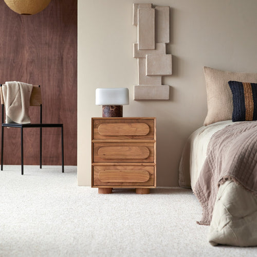 Tikamoon Nachtkastje van massief acacia met 3 laden - Naturel - vtwonen shop