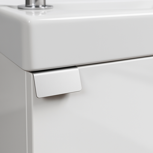Badplaats Toiletmeubel Apollo 40 x 22 cm – Hoogglans Wit – Fonteinmeubel met Wastafel