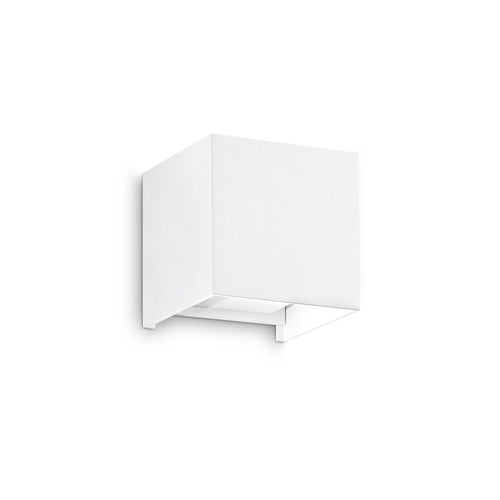 Ideal Lux ATOM 10 cm buitenwandlamp met op- en neerwaartse lichtbundel, wit, 2x LED, 1200lm, 4000K, IP54