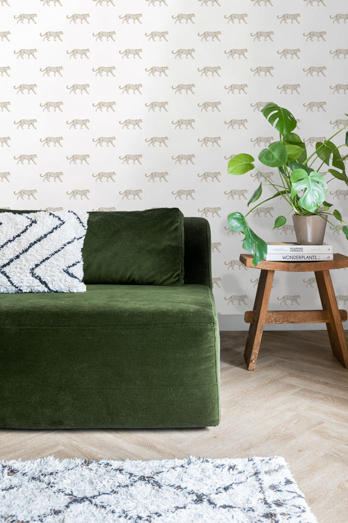 ESTAhome behang panters wit en beige - 53 cm x 10.05 m - 139771 - vtwonen shop