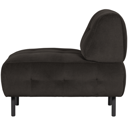 WOOOD fauteuil Lloyd - Velvet - Cast Iron - 75x90x90