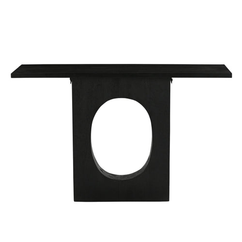Giga Meubel Sidetable Jolijn - Zwart Mangohout - 120x35x77cm