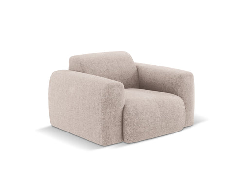 Cosmopolitan Design Fauteuil Nolio 2-zits, chenille, beige - 95x105x72cm