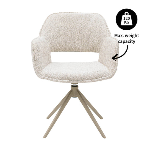 Kick draaistoel Owen - Crème - vtwonen shop