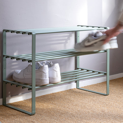 Spinder Design schoenenrek Rex SR 2 - Dusty Green - 12 paar schoenen - vtwonen shop