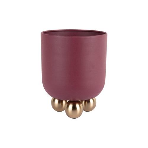 Present Time bloempot Estilo Small - rood - Ø18.5cm - vtwonen shop