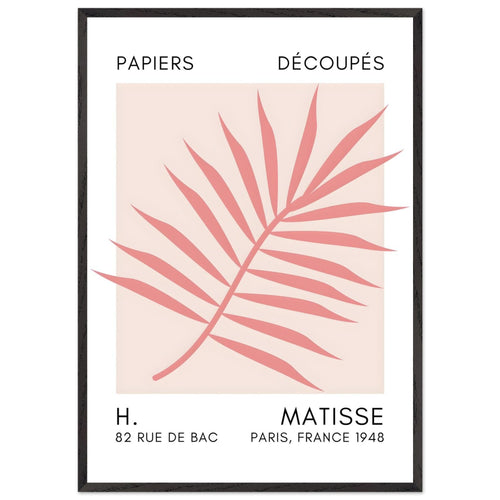 Artfulprints Poster met Lijst Matisse – Floral reef taupe   - 70x100 cm - Taupe