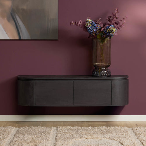 Starfurn Tv-meubel Excellent - Zwart Hout - 120x35x30cm