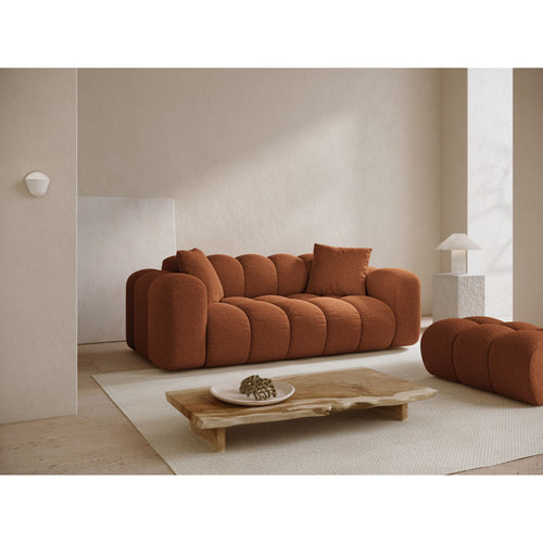 Cosmopolitan Design - Bank Treno 3-zits, chenille baksteen - 94x210x70cm