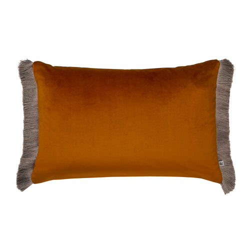 Graham & Brown Sierkussen met ritssluiting Franje Glanzend - Burnt Orange 40x60cm - vtwonen shop