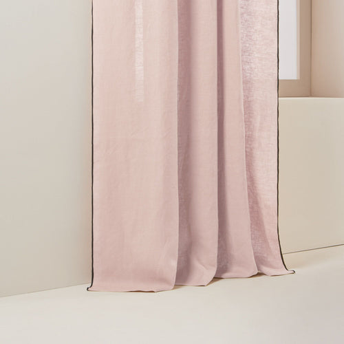 Madura Gordijn Carlina poederroze en zwarte hommel 135x350 cm