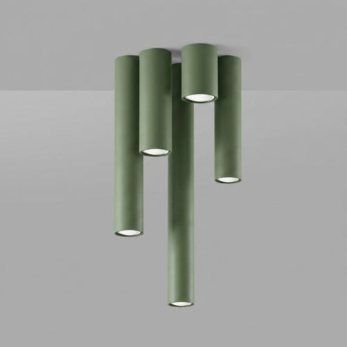 Sollux Lighting Plafondlamp LAGOS 10 olijfgroen - 6x6x10cm