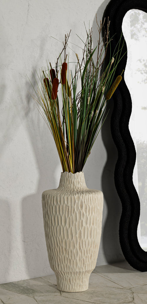 Mauro Ferretti vaas - 29,5x57 cm - crème