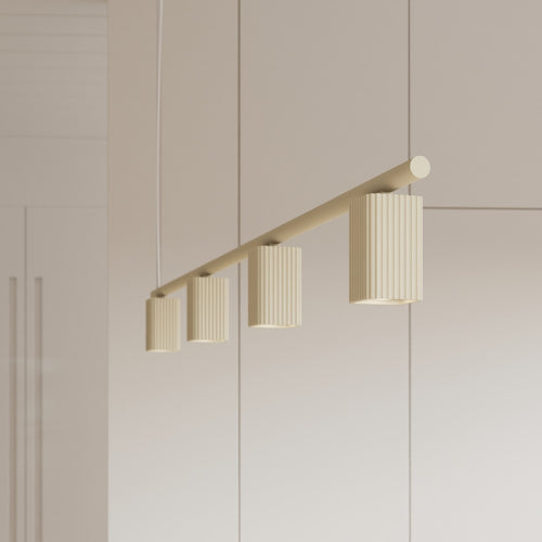 Sollux Lighting Kroonluchter RAYO 4 beige - 122x6x208cm