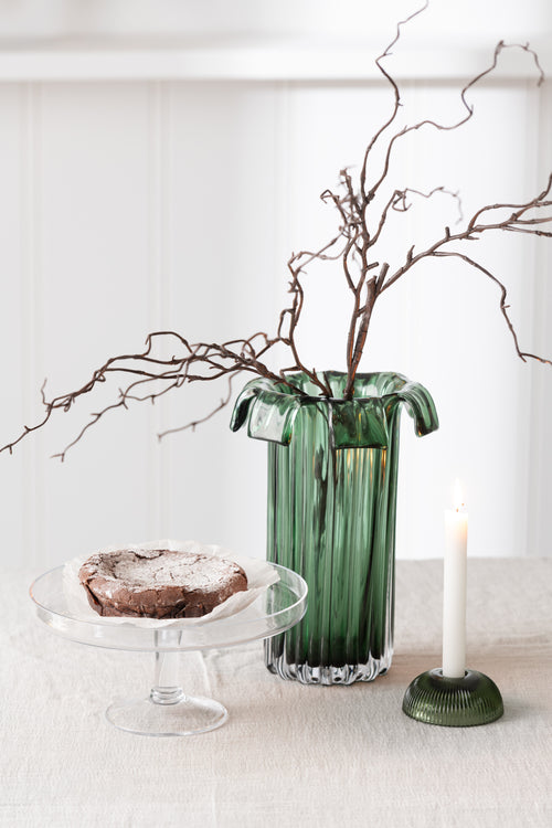 J-Line kaarshouder Canele - glas - groen - 2 stuks - vtwonen shop