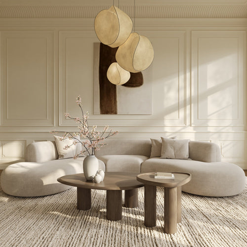 Premium Interiors - Salontafel LOEN - multiplex licht walnoot 102cm