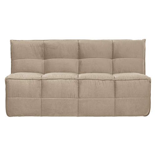 vtwonen Eetbankje Met Rugleuning 164cm Cluster - Velvet - Zacht Beige - 86x164x75