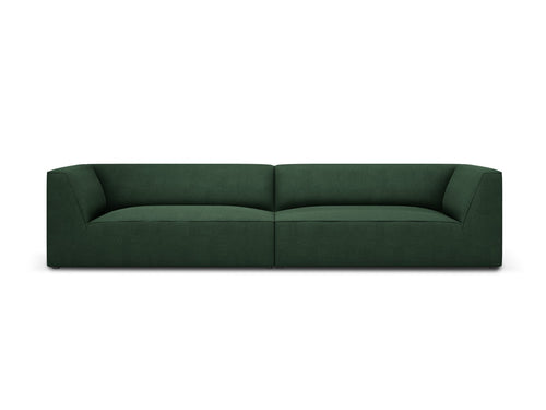 Micadoni Bank Ruby 4-zits, structurele stof, groente - 93x302x69cm