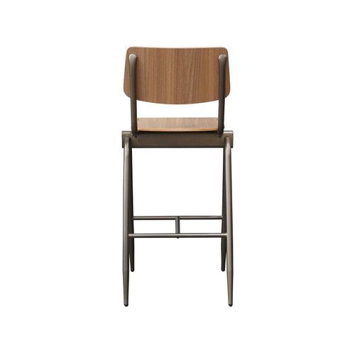 LABEL51 Barkruk Solid - Bruin Hout - Zithoogte 86cm - Set van 2