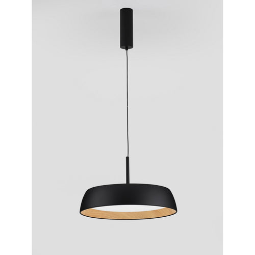 Nova Luce SIGI Dome hanglamp voor plafond, zandkleurig zwart, Triac dimbare LED, 40W, 3111lm, 3000K