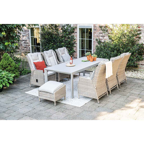 Latina uitschuifbare tafel - 180/230x100 cm - taupe