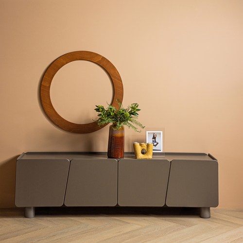 WOOOD tv meubel 200 cm Root - Grenen - Truffel Bruin - 58x200x45