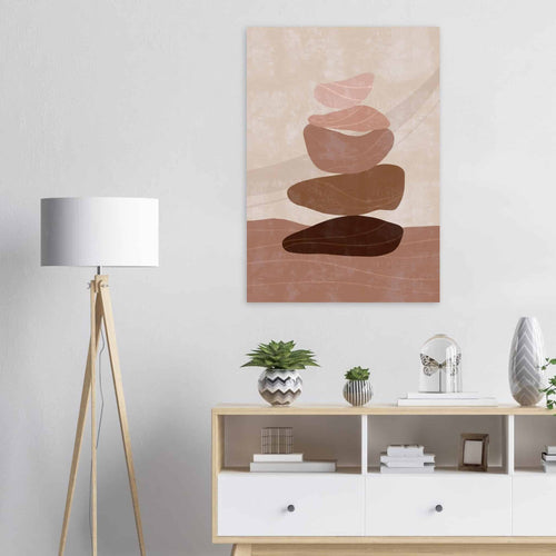 Artfulprints  Boho – Stone balance   poster 70x100 cm - vtwonen shop