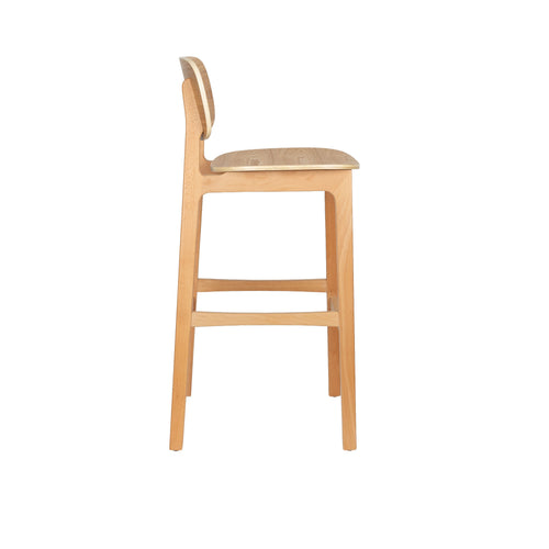 Zuiver Fleur Barkruk Hout Beige