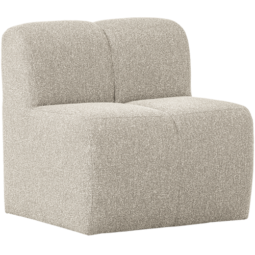 WOOOD eetbankje 84cm met rugleuning Mojo - Bouclé - Beige Melange - vtwonen shop