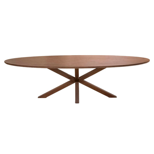 DÉJA Living Eettafel Lusa - Ovaal Bruin Eikenhout - 160x90x78cm