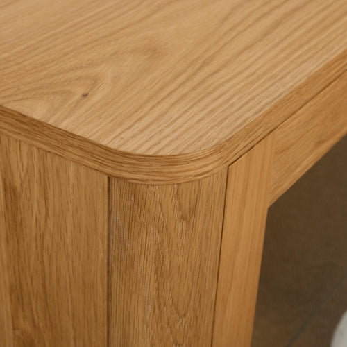 Furnhouse 3-deurs wandkast Nyborg - Natuurlijk eikenhout - MDF, Eikenfineer, Glas - 34x180x60