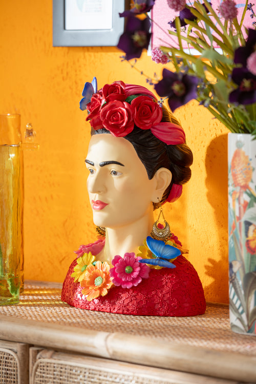 J-Line decoratie Buste Frida Kahlo - polyresin - mix - large