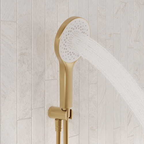 LOMAZOO inbouwdoucheset Mistral - met thermostaatkraan & ronde handdouche - goud
