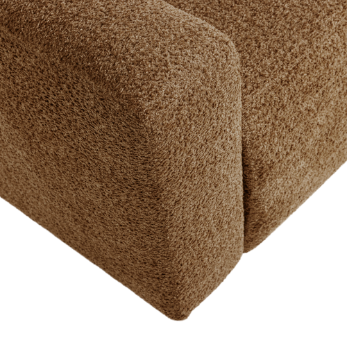 WOOOD 1-zits bank arm links Mojo Base - Wollig - Honinggeel - 74x105x97