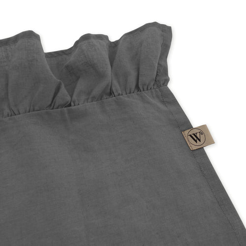 Walra - Tafellaken Lovely Linen Ruffles - 140x240 cm - Antraciet