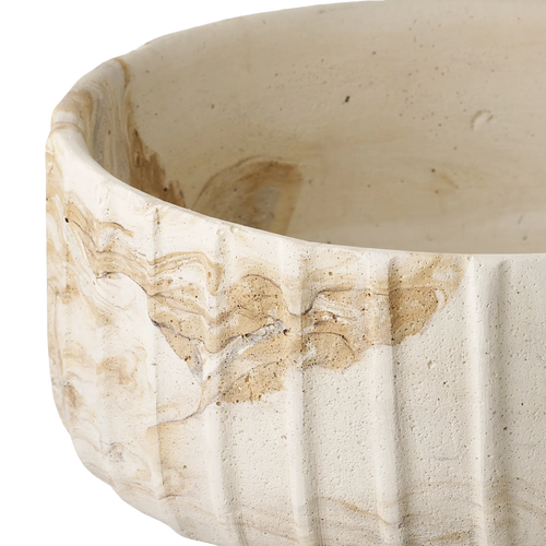 Artichok Hiba Vaas Bruin/Beige - Ø 21 x 19 cm - vtwonen shop