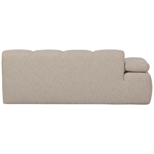 WOOOD 2-zits bank met arm links Mojo - Bouclé - Beige - 74x200x97 cm - vtwonen shop