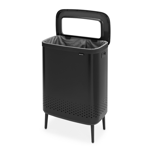 Brabantia Wasbox Bo Hi - 2x45L - matt black - vtwonen shop