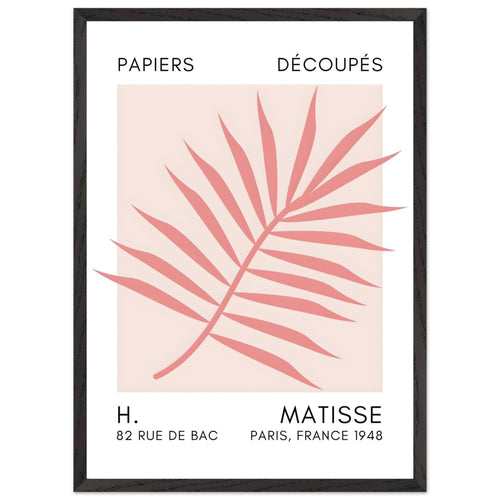 Artfulprints Poster met Lijst Matisse – Floral reef taupe   - 50x70 cm - Taupe