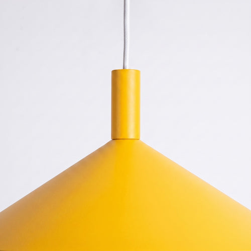 Sollux Lighting Hanglamp NOX 40 geel - 40x40x135cm