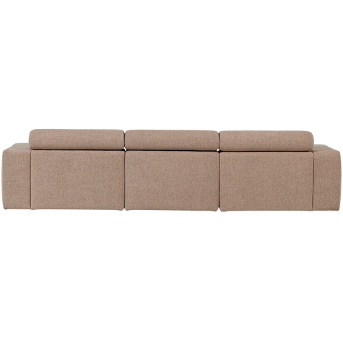 WOOOD chaise longue bank links Novi - Polyester - Taupe - vtwonen shop