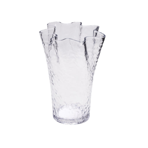 Hübsch vaas Ruffle - glas - ø23xh30cm - vtwonen shop
